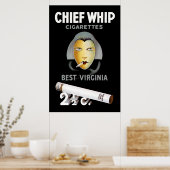 Chief Whip Cigaretes Poster (Keuken)
