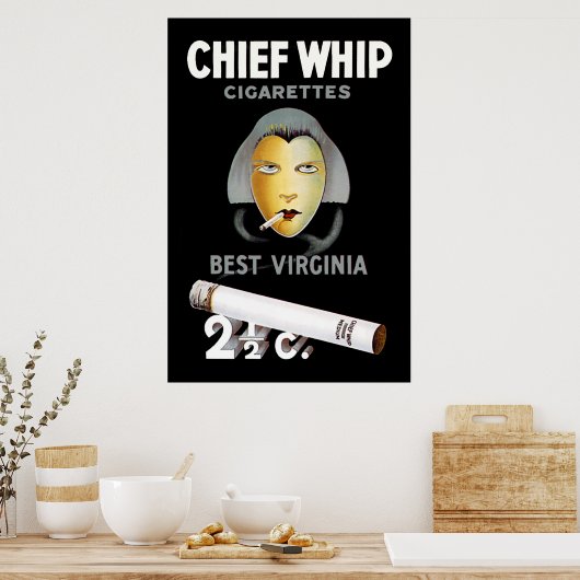 Chief Whip Cigaretes Poster (Keuken)