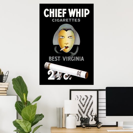 Chief Whip Cigaretes Poster (Thuiskantoor)