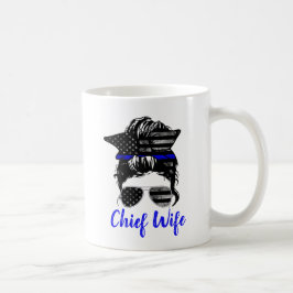 Chief Wife Messy Bun Wife Coffee Mok