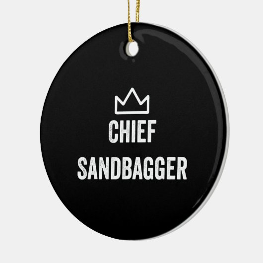 Chief Zandzak Golf Meme Bjj Schaken Zandzak Keramisch Ornament (Links)