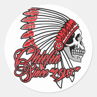 CHIEFING SINDS 19XX RONDE STICKER