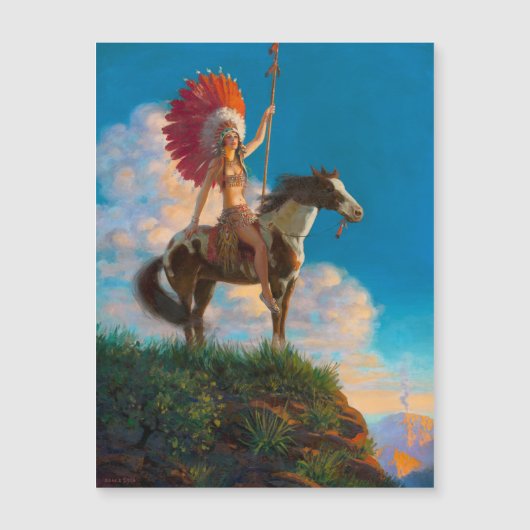 Chieftess Vrouw Indiaanse indiaan Chief (Voorkant)