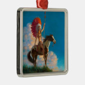 Chieftess Vrouw Indiaanse indiaan Chief Metalen Ornament (Rechts)