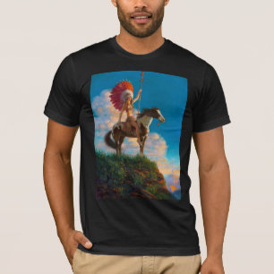 Chieftess Vrouw Indiaanse indiaan Chief T-shirt