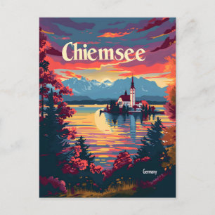 Chiemsee Duitsland  kunst Briefkaart