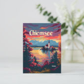 Chiemsee Duitsland  kunst Briefkaart (Staand voorkant)
