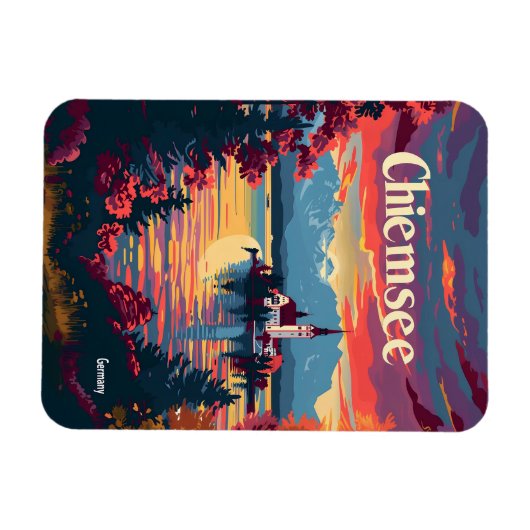 Chiemsee Duitsland  kunst Magneet (Horizontaal)