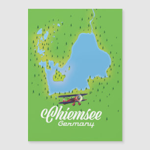 Chiemsee Duitsland-meerkaart