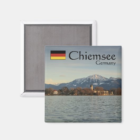 Chiemsee Duitsland Souvenir Magneet (Voorkant / Achterkant)