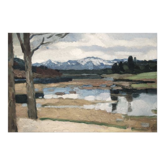 Chiemsee Leo Putz Landschap Mountain Art Foto Afdruk (Voorkant)