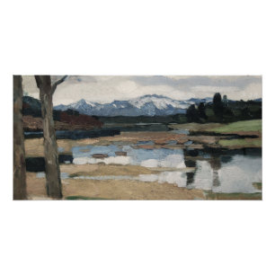 Chiemsee Leo Putz Landschap Mountain Art Perfect Poster