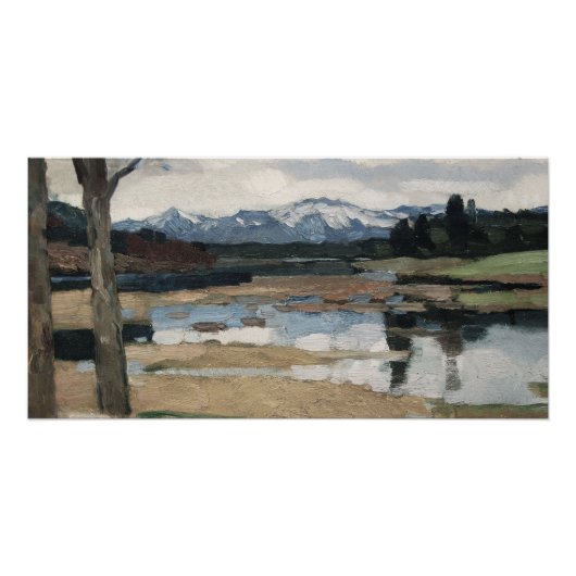 Chiemsee Leo Putz Landschap Mountain Art Perfect Poster (Voorkant)