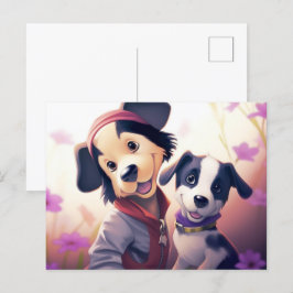 Chien Cute Briefkaart