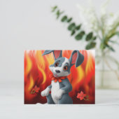 Chien Cute Briefkaart (Staand voorkant)