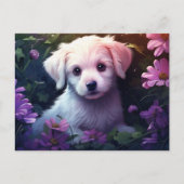 Chien Fleur 4 Briefkaart (Voorkant)