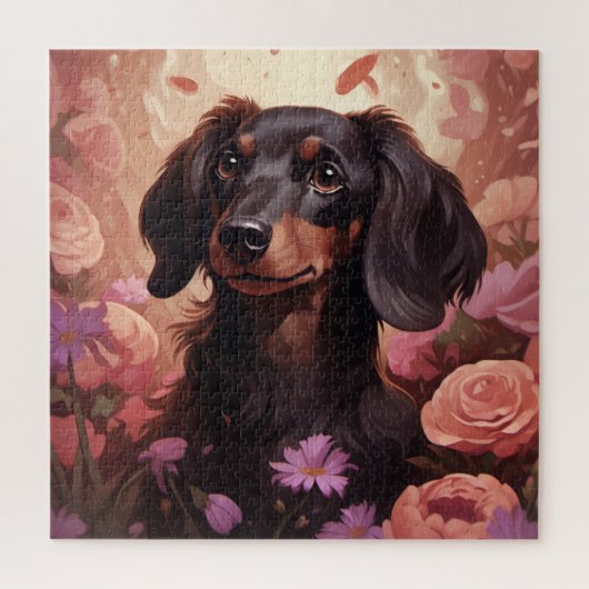 Chien Fleur 6-puzzel Legpuzzel (Verticaal)