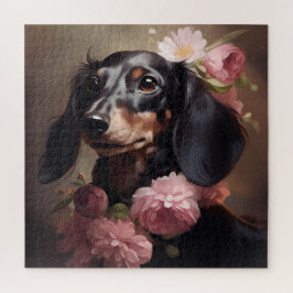 Chien Fleur 7 Puzzle Legpuzzel