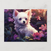 Chien Fleur Briefkaart (Voorkant)