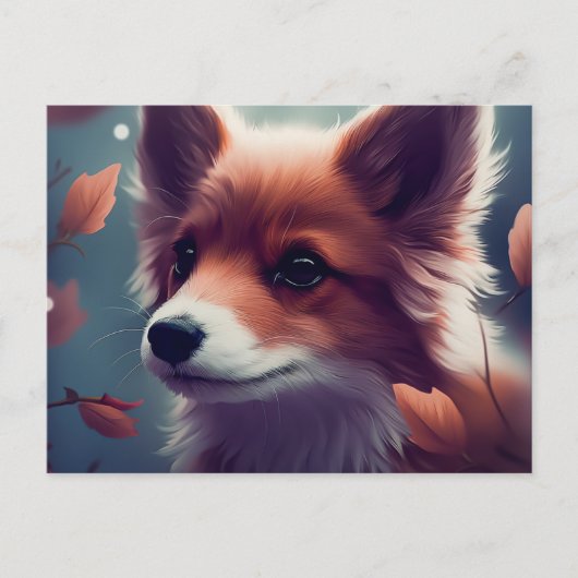 Chien Fox Briefkaart (Voorkant)