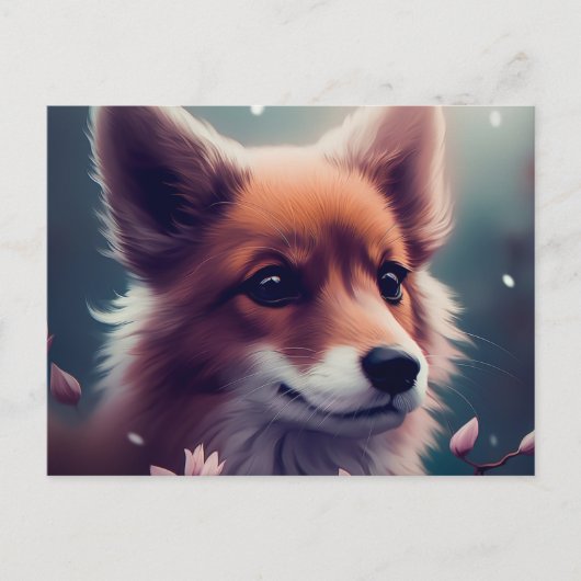 Chien Fox Briefkaart (Voorkant)