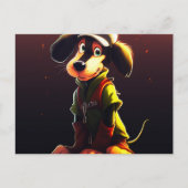 Chien Jaune Briefkaart (Voorkant)