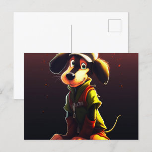 Chien Jaune Briefkaart