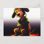 Chien Jaune Briefkaart (Voorkant)