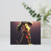 Chien Jaune Briefkaart (Staand voorkant)