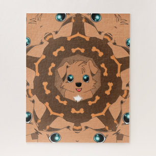 Chien kawaii legpuzzel