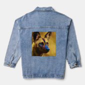 Chien Sauvage d'Afrique Denim Jacket (Achterkant)