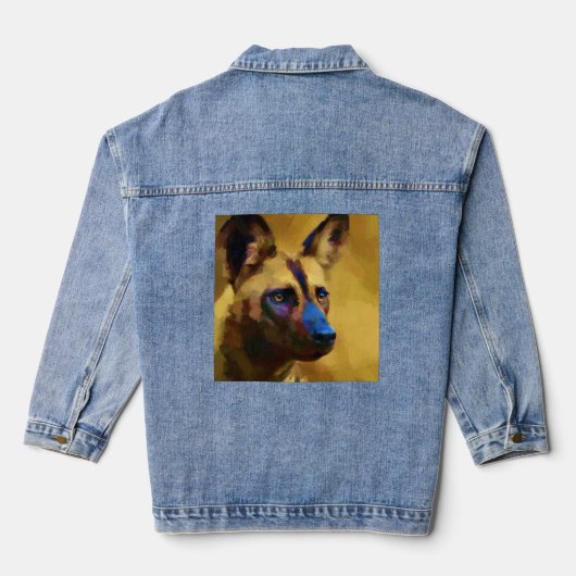 Chien Sauvage d'Afrique Denim Jacket (Achterkant)