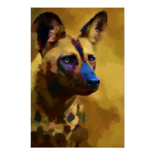 Chien Sauvage d'Afrique Perfect Poster (Voorkant)