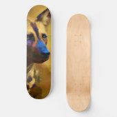 Chien Sauvage d'Afrique Persoonlijk Skateboard (Voorkant)