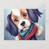 Chien Triste Briefkaart (Voorkant)