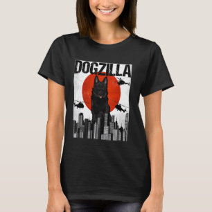 Chienzilla Dogzilla Japanese Schipperke T-shirt