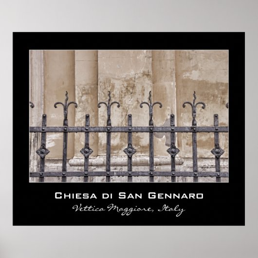 Chiesa di San Gennaro, Praiano, Amalfi Coast Poster (Voorkant)
