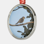 Chiffchaff Metalen Ornament (Links)