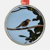 Chiffchaff Metalen Ornament (Voorkant)