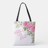 Chiffon Pink Roses Moeder van de Bride Tote Bag (Achterkant)