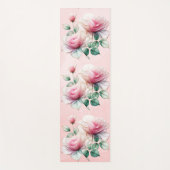 Chiffon Pink Roses Yogamat (Voorkant)