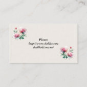 Chiffon Rozen Visitekaartje (Achterkant)