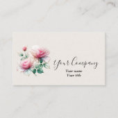Chiffon Rozen Visitekaartje (Voorkant)