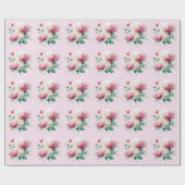 Chiffon Rozen Wrapping Paper Cadeaupapier (Vlak)
