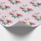 Chiffon Rozen Wrapping Paper Cadeaupapier (Hoek)