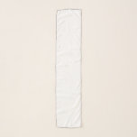 Chiffon Scarf Sjaal<br><div class="desc">Deze chiffon sjaal wordt getoond in een mooie effen kleur van wit met een zwarte draadrand. Pas dit object aan en kies de gewenste draadkleur of koop de gewenste kleur.</div>