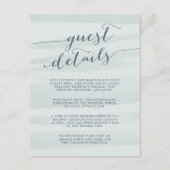 Chiffon Waterverf Guest Details Kaart | ZEE (Voorkant)