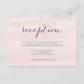 Chiffon Waterverf Receptie Kaart | Blozen (Voorkant)