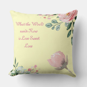 Chiffon Yellow wat de wereld nu nodig heeft Kussen