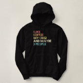 Chigi Dog Owner Coffee Lovers Quote  Retro Hoodie (Design voorkant)